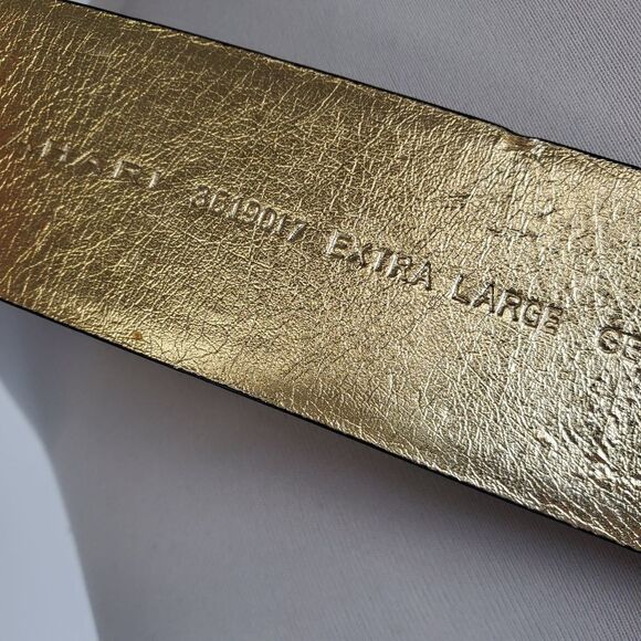 Tahari slim corset belt reptile embossed leather - Picture 3 of 7